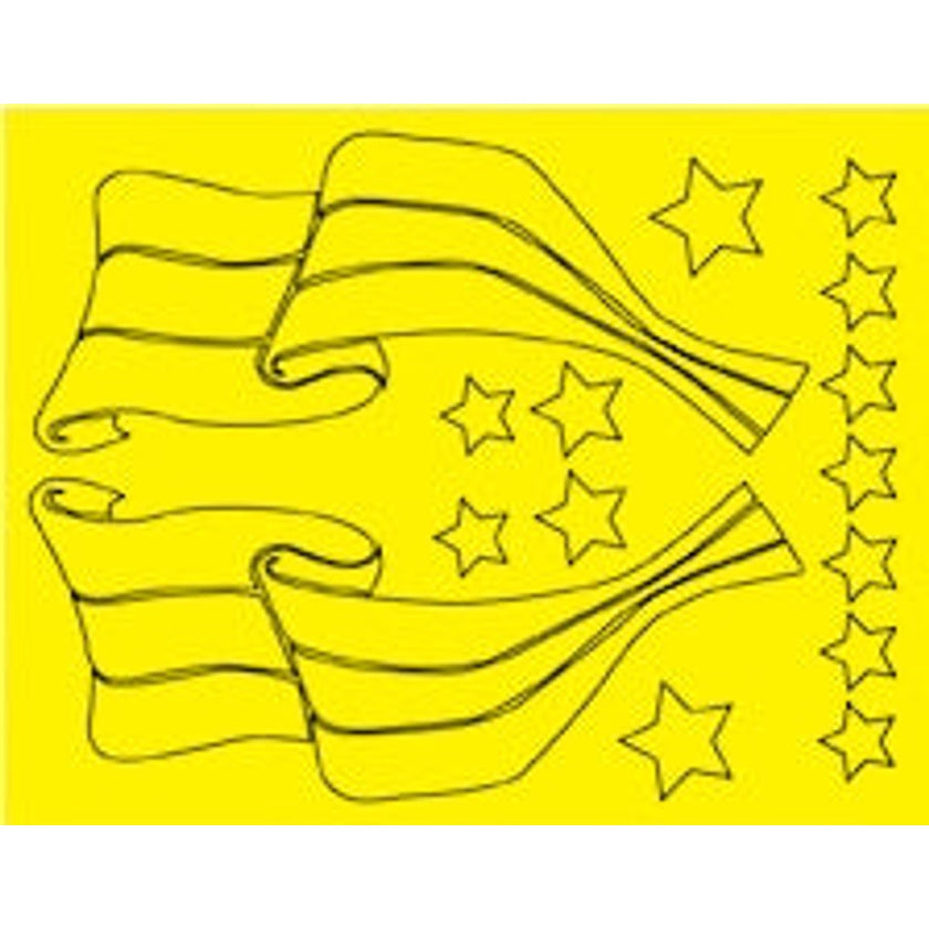 Parma 10815 PSE Flag Design Paint Mask 8.5 x 11 NIB