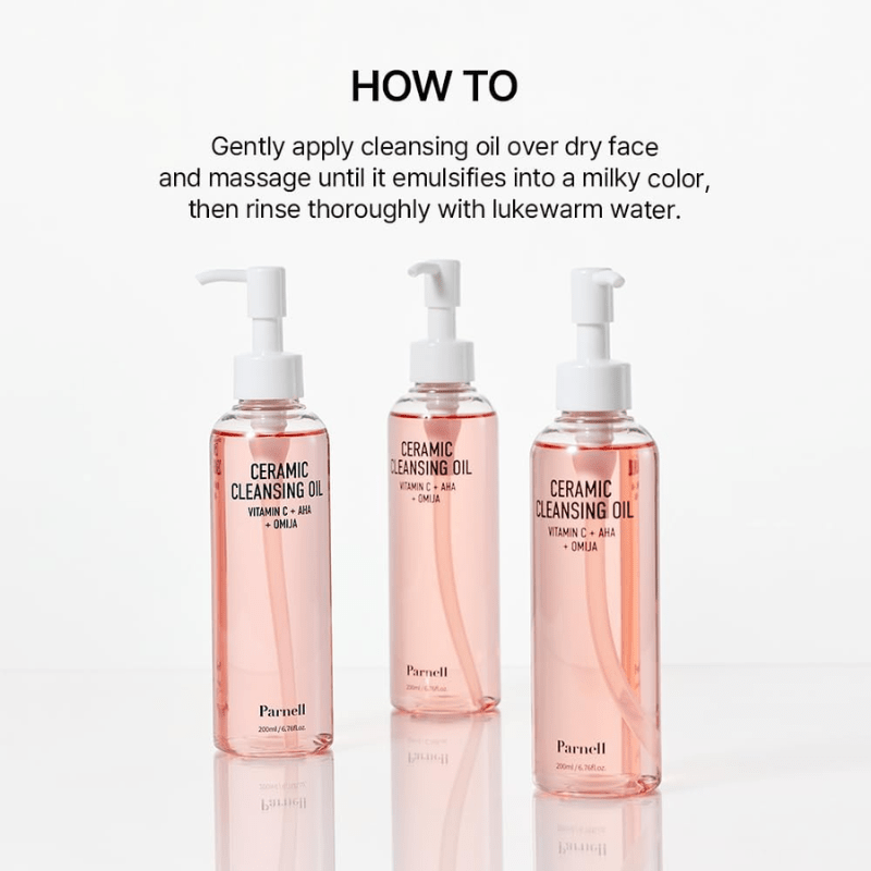 Parnell AHA Omija Ceramic Cleansing Oil 200ml
