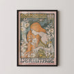 Paul Berthon - L'Ermitage Art Nouveau Print: Flowing Lines & Lilies