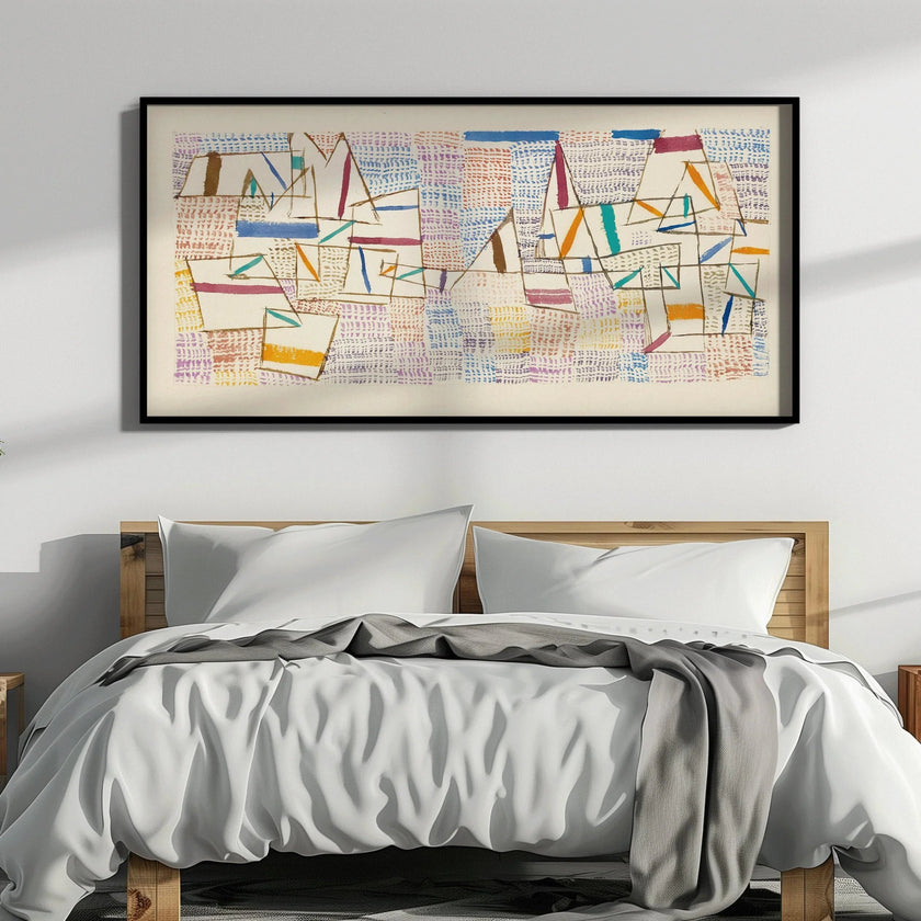 Paul Klee 'A Cote de Provence' Abstract Art Print: Wide Panoramic (2x1)