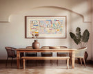 Paul Klee 'A Cote de Provence' Abstract Art Print: Wide Panoramic (2x1)