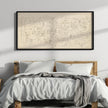 Paul Klee 'About the Town' Print: Beige Abstract Panoramic Sketch Art (2x1)