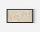 Paul Klee 'About the Town' Print: Beige Abstract Panoramic Sketch Art (2x1)