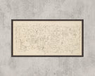 Paul Klee 'About the Town' Print: Beige Abstract Panoramic Sketch Art (2x1)