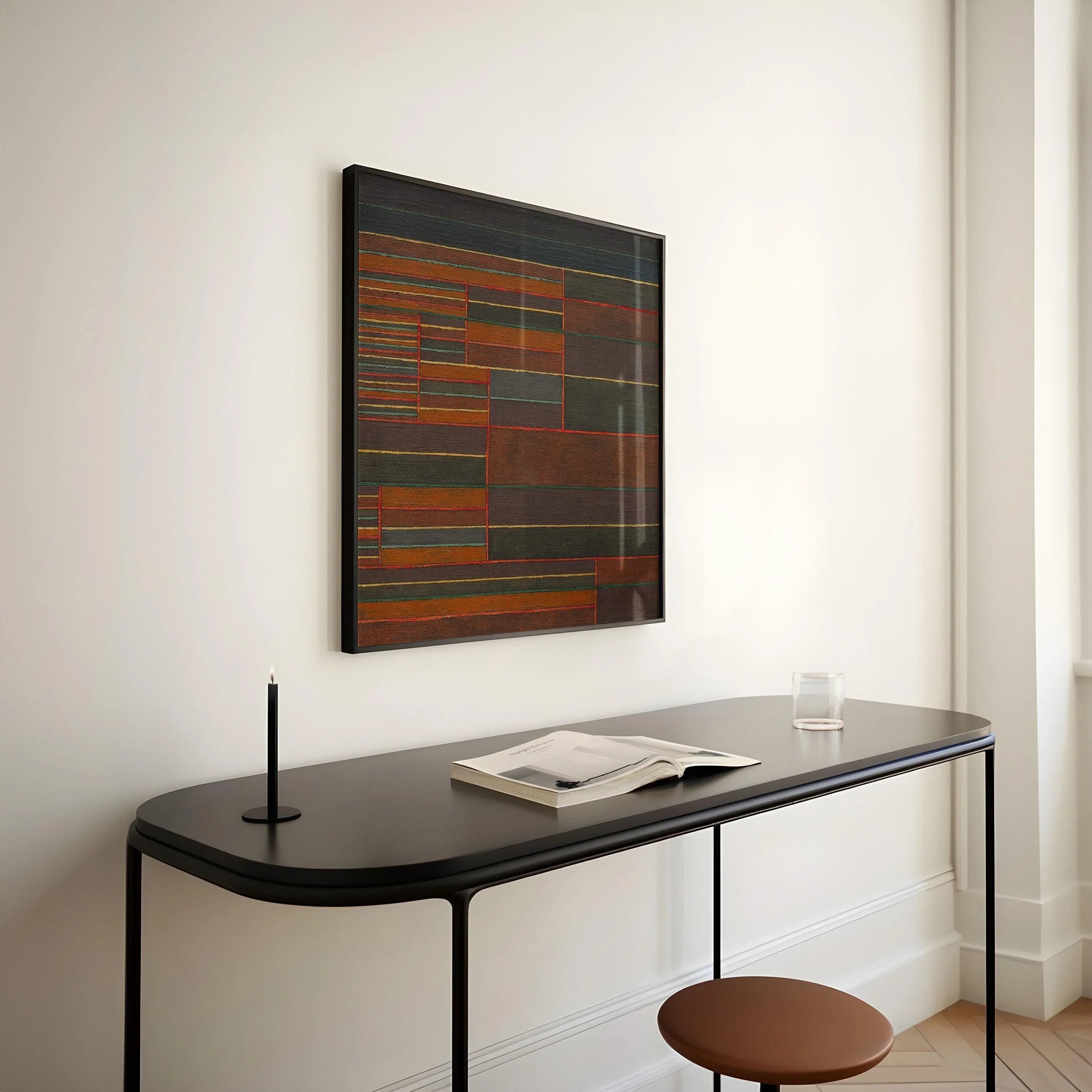 Paul Klee Abstract Art Print: In the Current Six Thresholds - Mid-Century Modern Home Decor