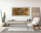 Paul Klee Abstract Art Print: With the Water Carrier, Panoramic Fine Art (2x1)