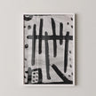 Paul Klee Black and White Abstract Art Print: Geometric Composition