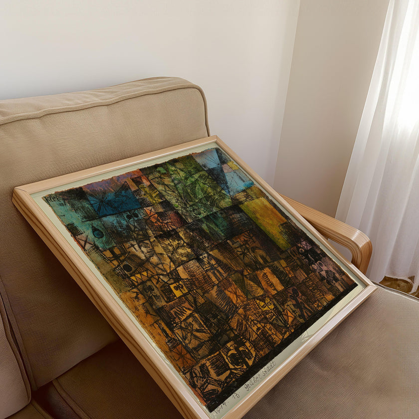 Paul Klee - City of Graves Art Print: Mid-Century Modern Giclee