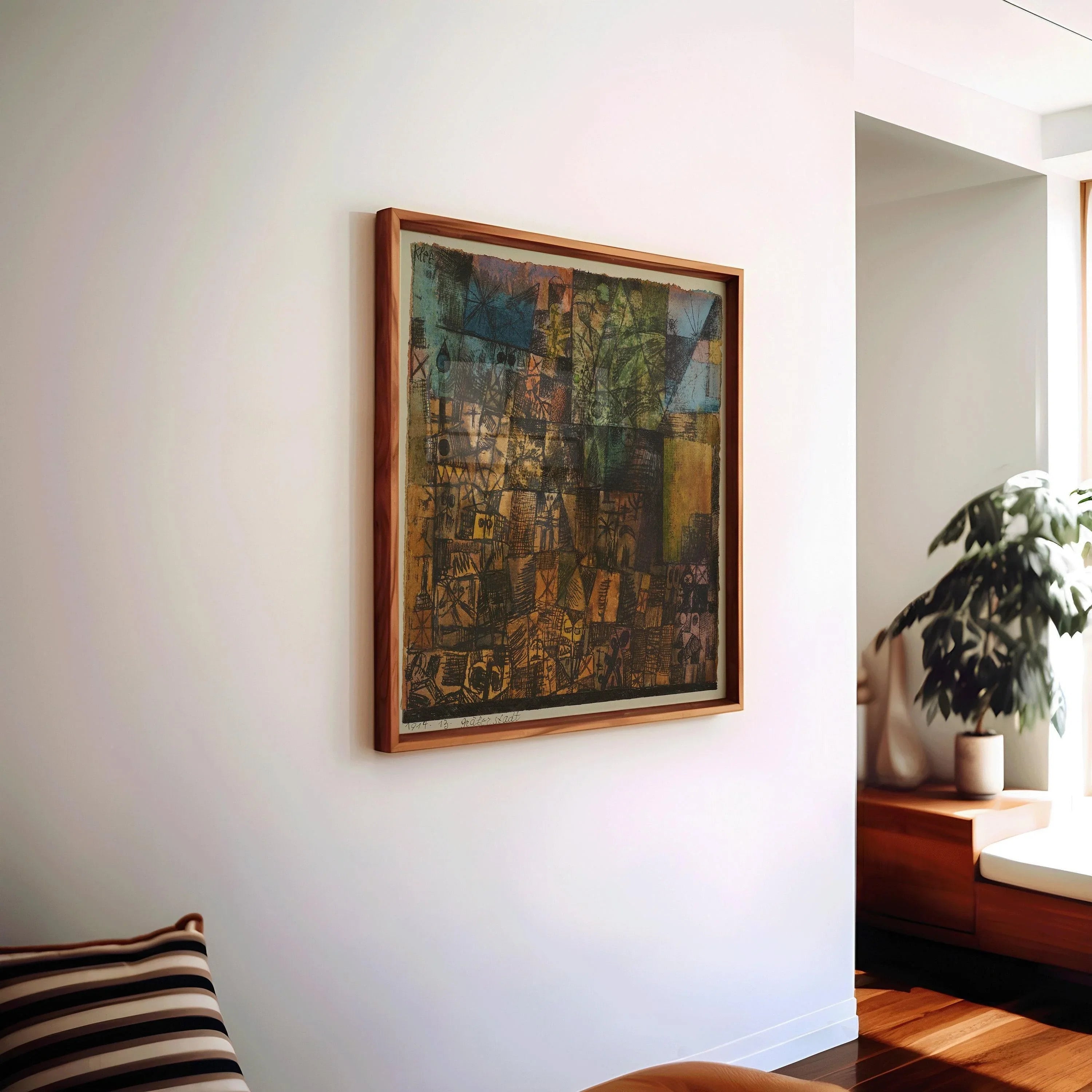 Paul Klee - City of Graves Art Print: Mid-Century Modern Giclee