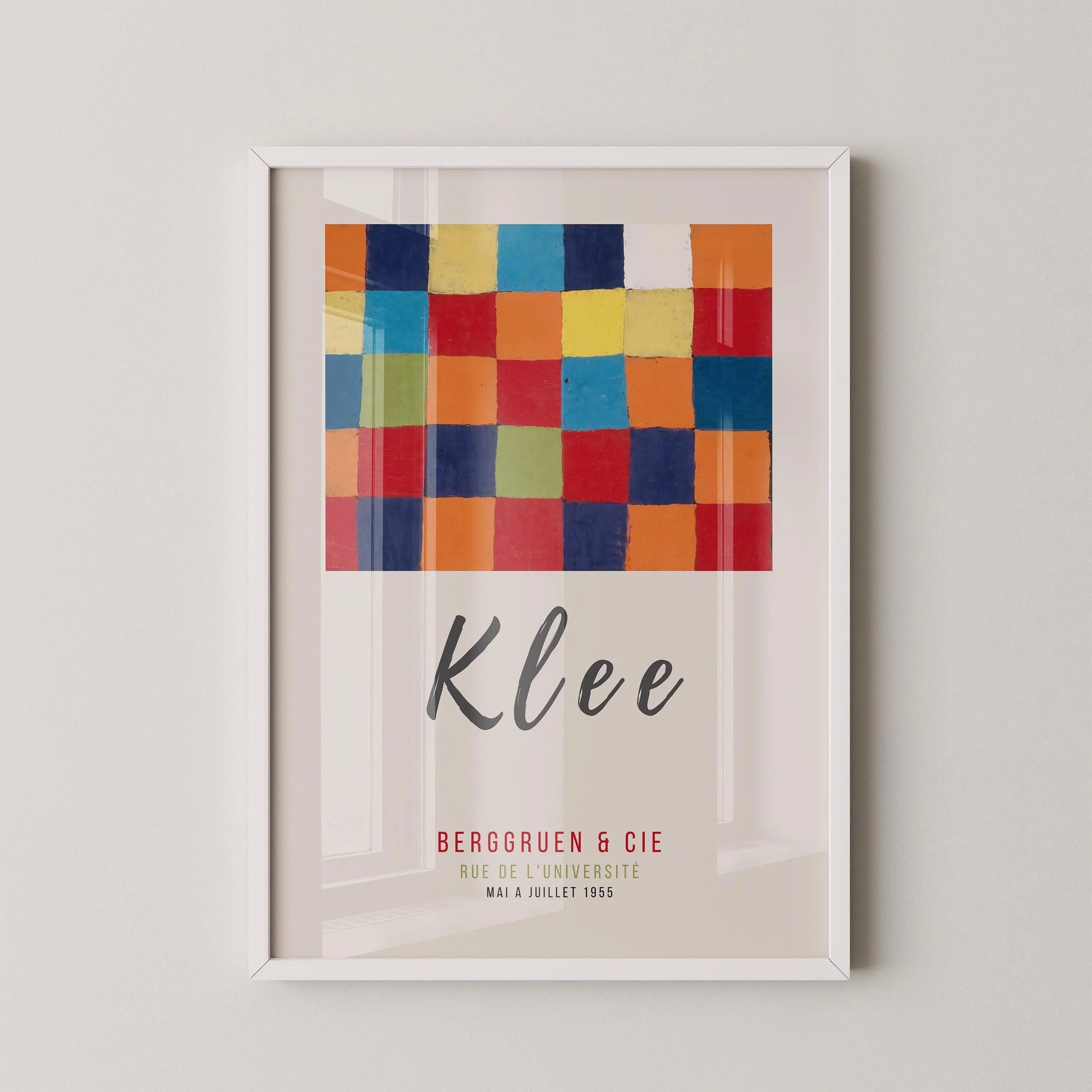 Paul Klee - Colour Chart (1930) | Modern Art Exhibition Poster (available handframed or unframed)