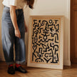 Paul Klee - Comedian's Handbill | Neutral Beige Modern Abstract Art (available handframed or unframed)