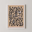 Paul Klee - Comedian's Handbill | Neutral Beige Modern Abstract Art (available handframed or unframed)