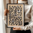 Paul Klee - Comedian's Handbill | Neutral Beige Modern Abstract Art (available handframed or unframed)