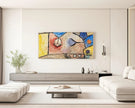 Paul Klee - Landscape BL | Modern Abstract Wide Panoramic Art (available handframed or unframed) 2x1