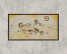 Paul Klee Lions Art Print: Modern Abstract Panoramic, Framed Option