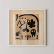 Paul Klee 'Marks for Later' Abstract Art Print: Mid-Century Modern Beige Giclee