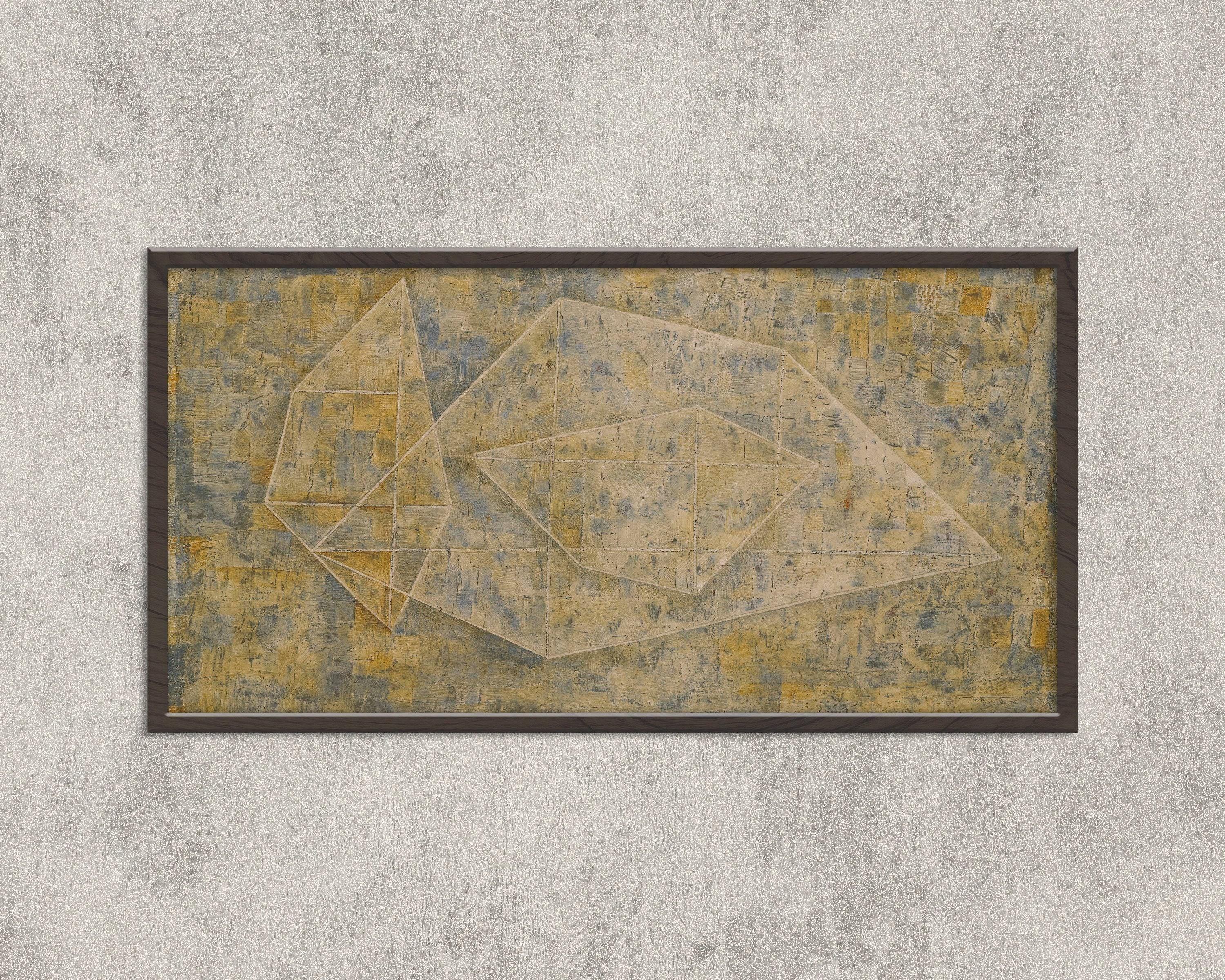 Paul Klee - P 14 | Modern Abstract Wide Panoramic Art (available handframed or unframed) 2x1