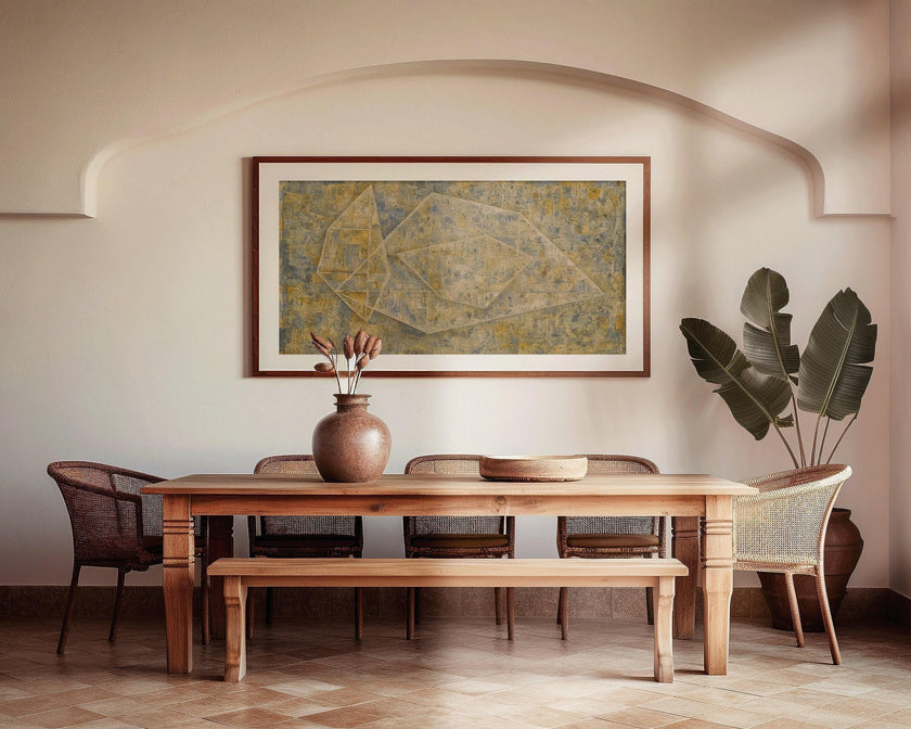 Paul Klee - P 14 | Modern Abstract Wide Panoramic Art (available handframed or unframed) 2x1