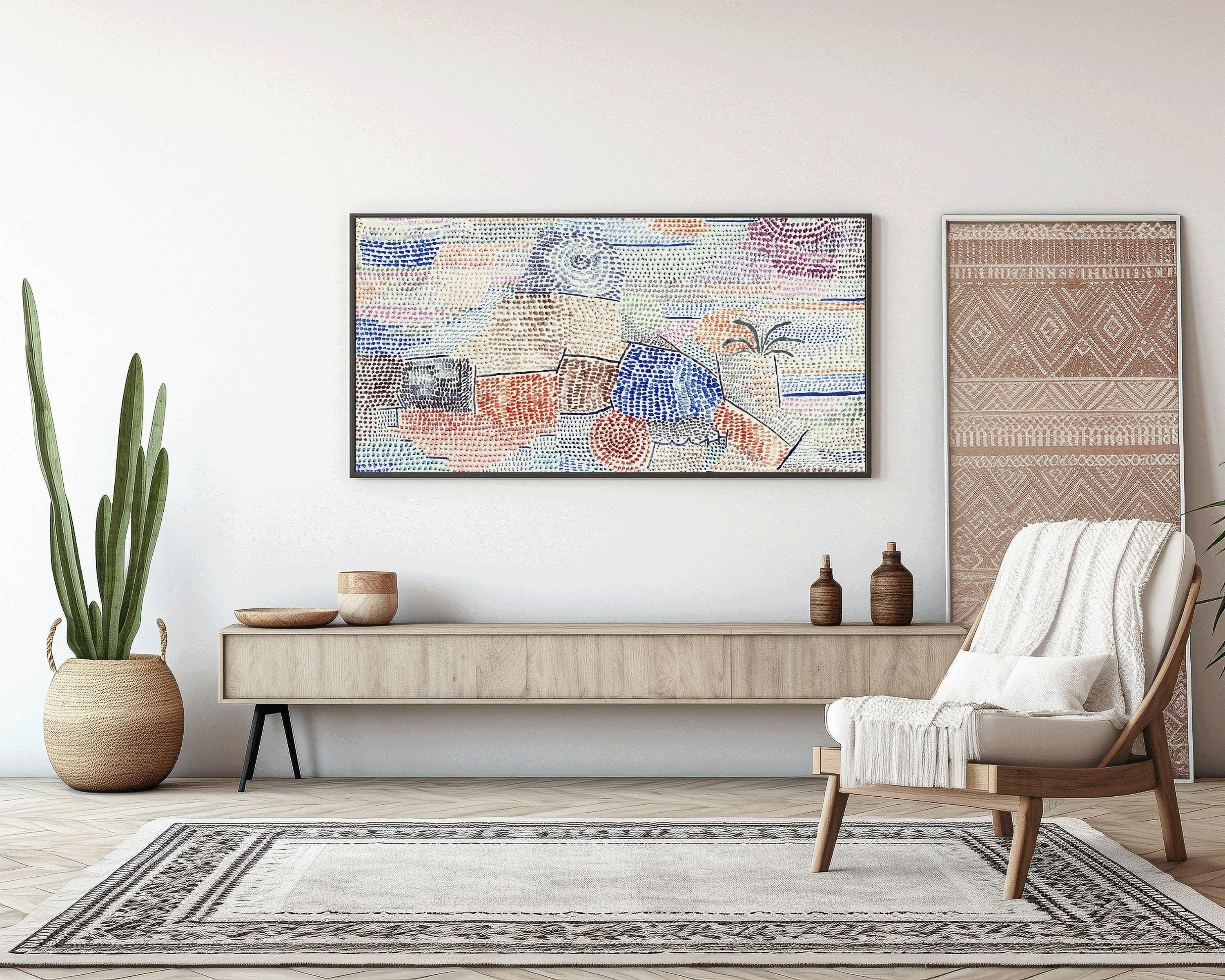 Paul Klee Print: Light Over Former Times, Abstract Panoramic Art