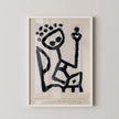 Paul Klee Print: Mumon Sinks Drunk, Minimalist Abstract Art
