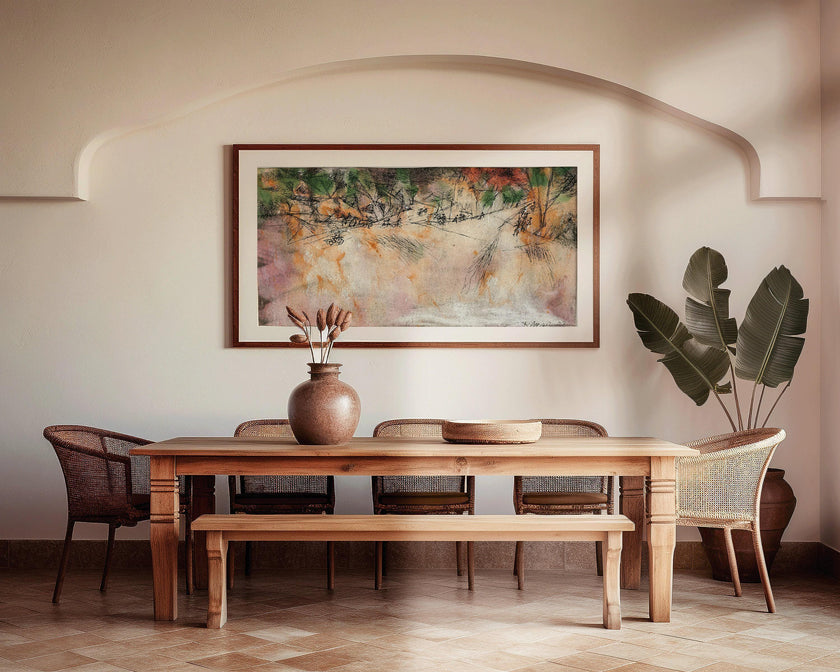 Paul Klee - Road Branch | Modern Abstract Wide Panoramic Art (available handframed or unframed) 2x1