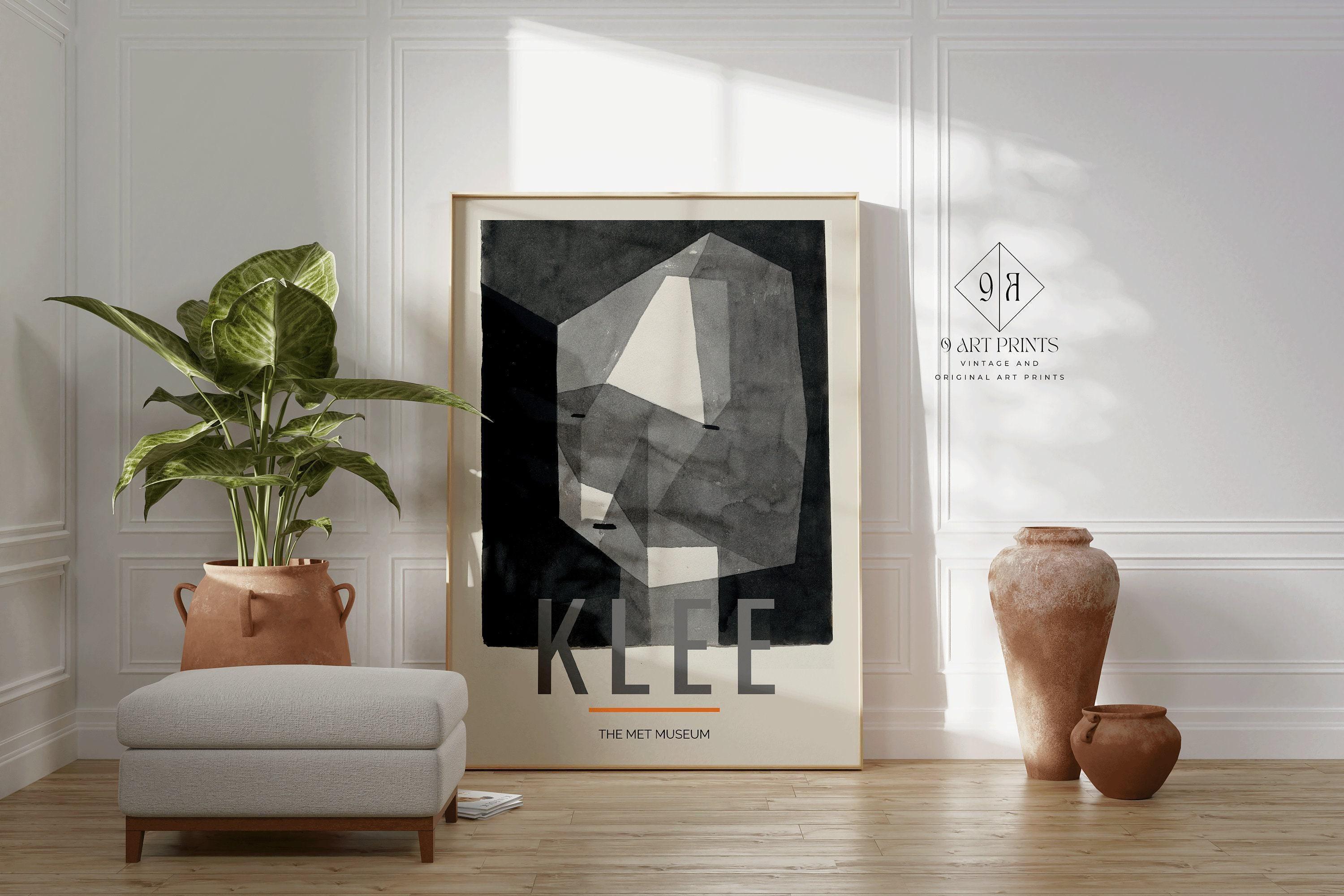 Paul Klee - Rough Cut Head | Neutral Modern Art Exhibition Poster (available handframed or unframed)