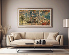 Paul Klee - Streetlamps | Modern Abstract Wide Panoramic Art (available handframed or unframed) 2x1