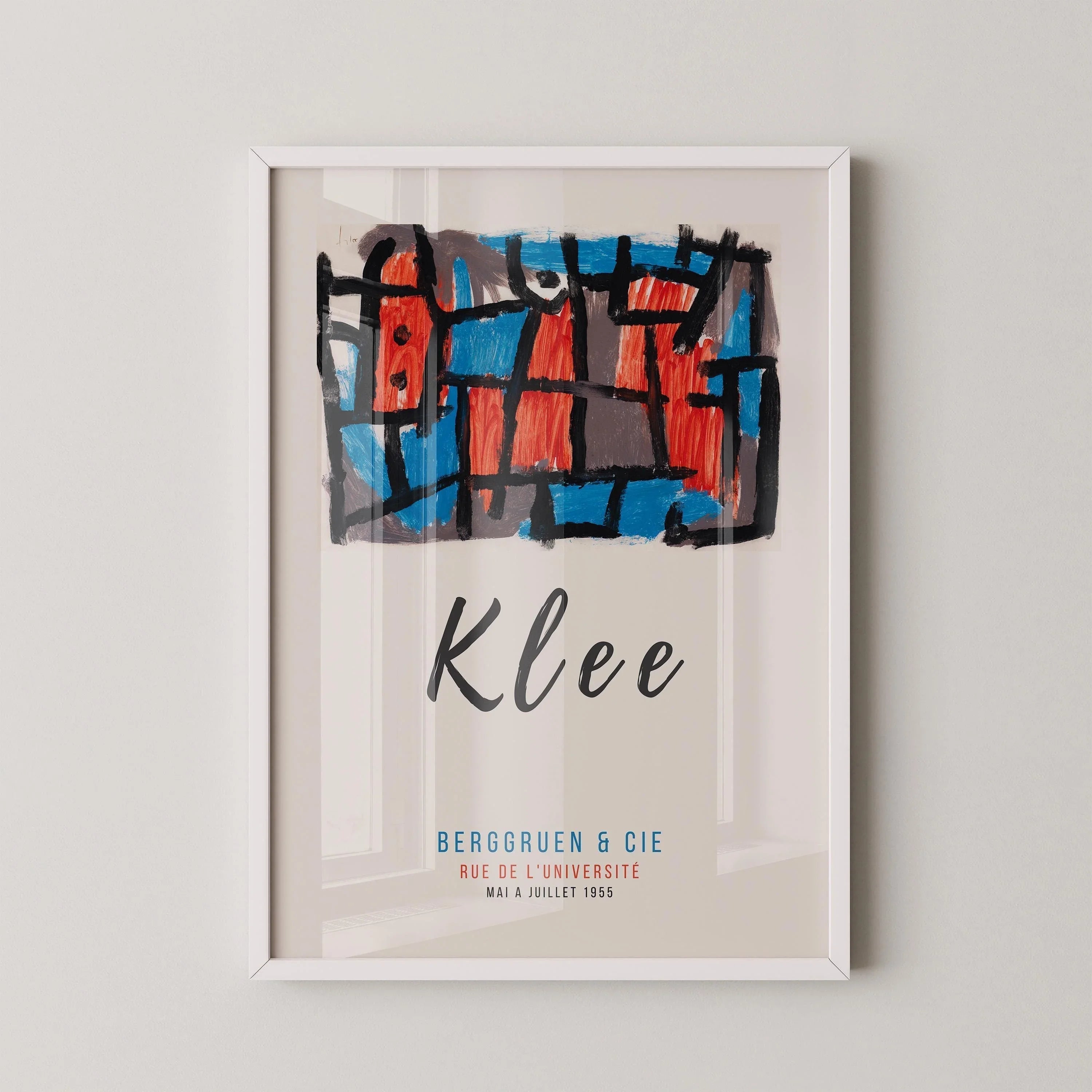 Paul Klee - The Hour Before One Night | Modern Art Exhibition Poster (available handframed or unframed)