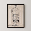 Paul Klee Witch Print: Modern Art Exhibition Poster