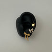 Pave Bow Studs- Gold