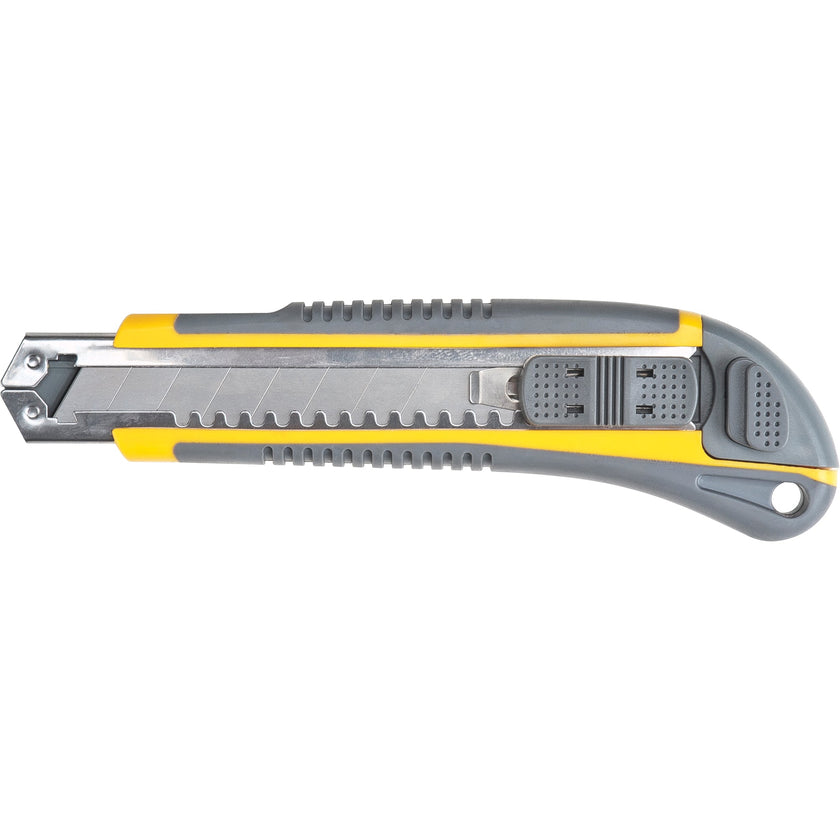 Couteau ATK100, 18 mm, acier carbone, manche en caoutchouc