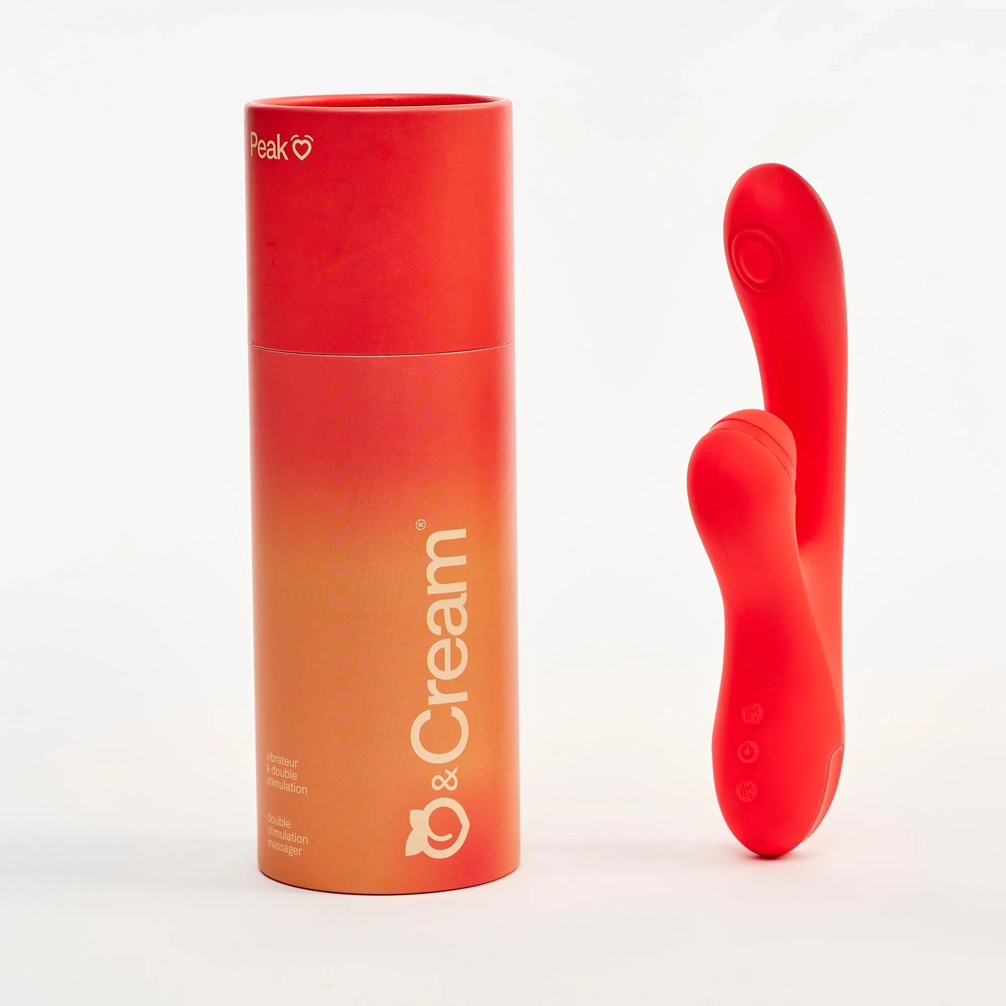 dual stimulation vibrator : peak