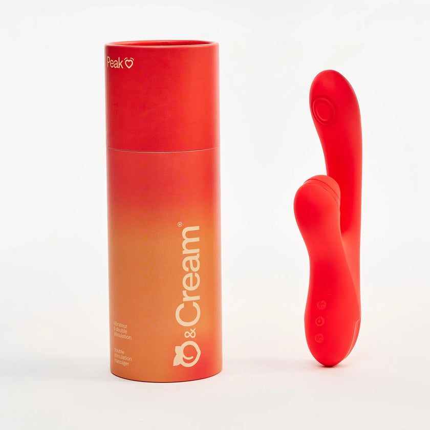 dual stimulation vibrator : peak