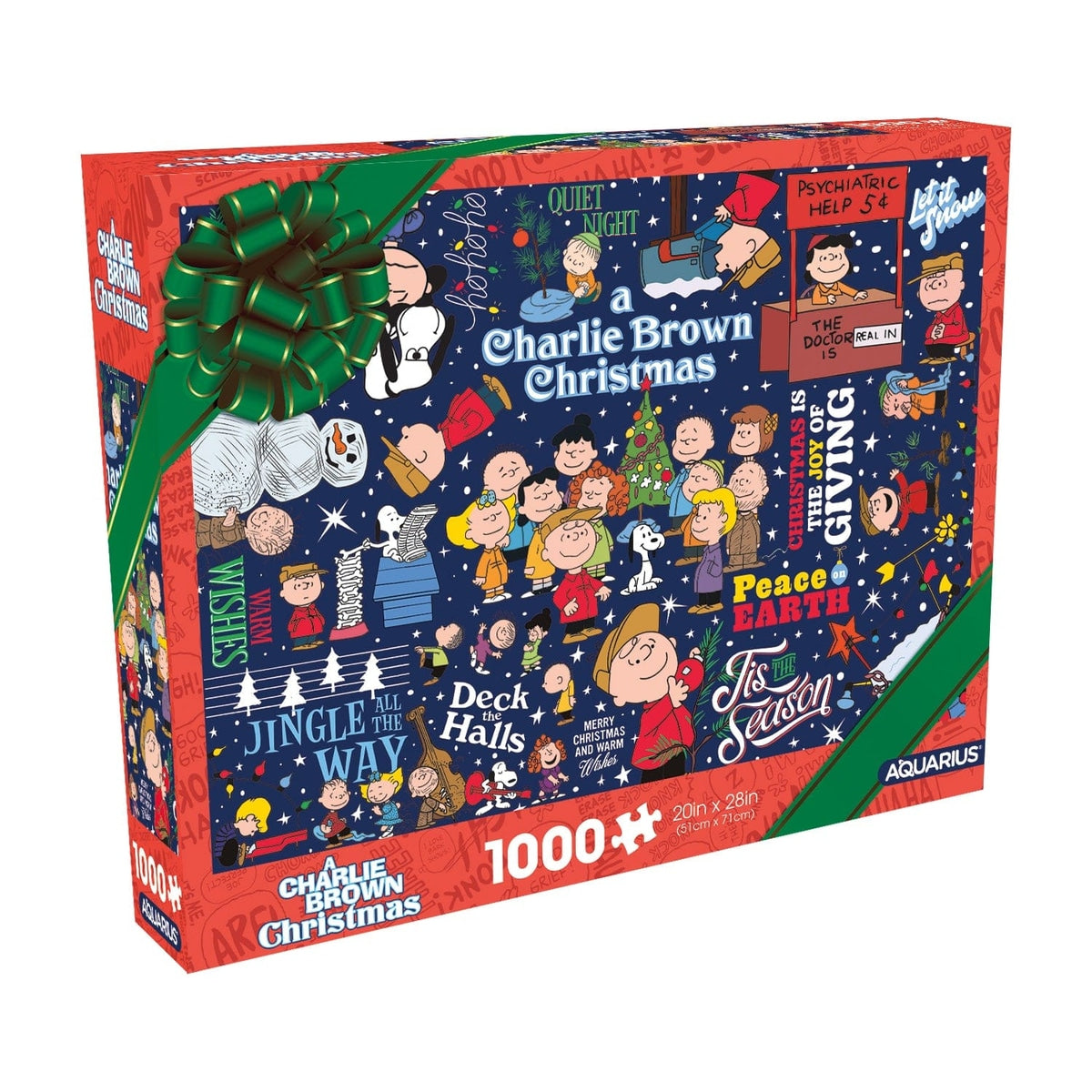 Peanuts A Charlie Brown Christmas Wrapping Paper 1000 Piece Puzzle