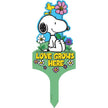 Peanuts Snoopy Love Grows Wood Yard Sign