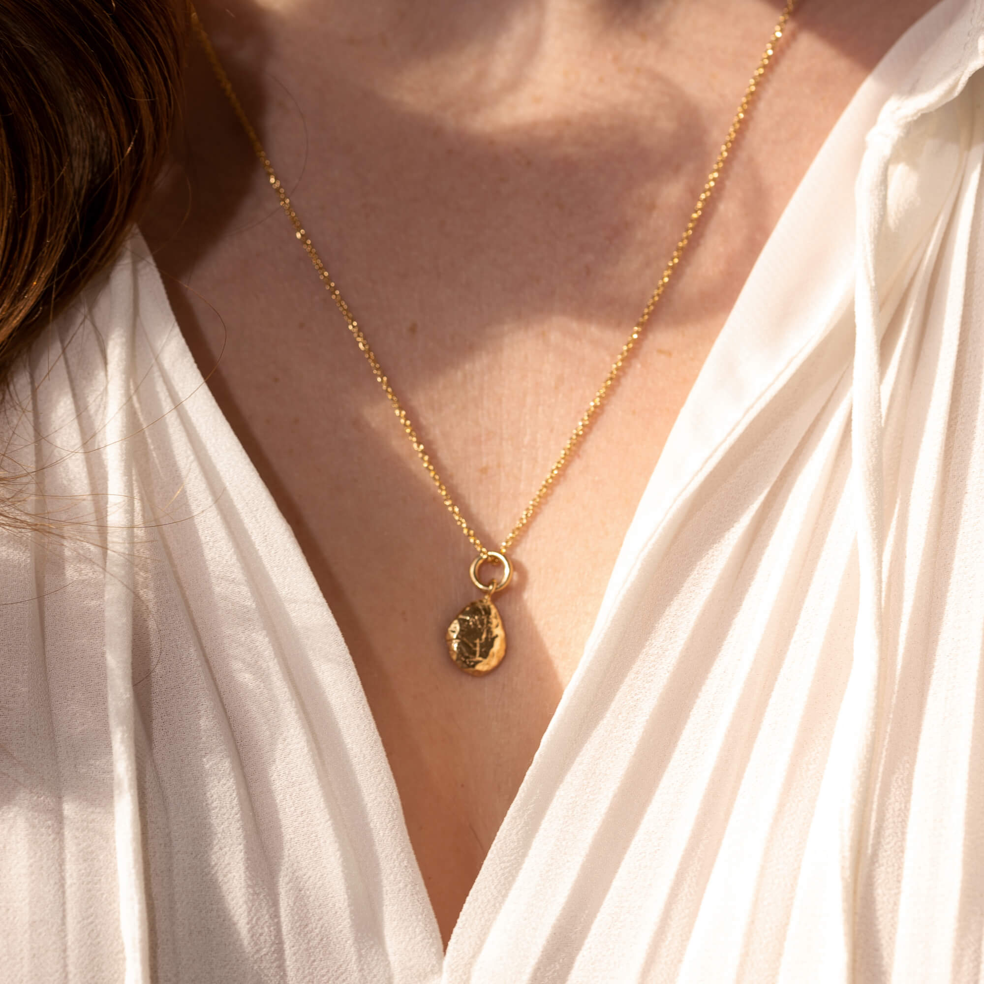 Marguerite - Collier à breloque en argent sterling