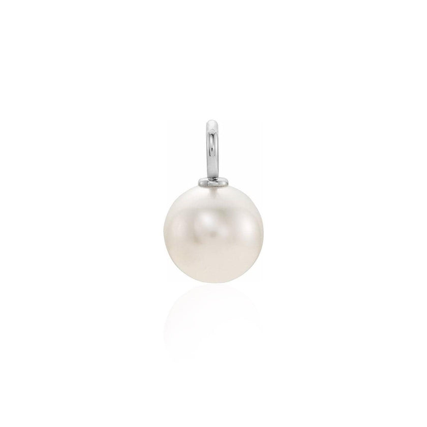Pendentif perle d'eau douce et or 10K ou argent sterling