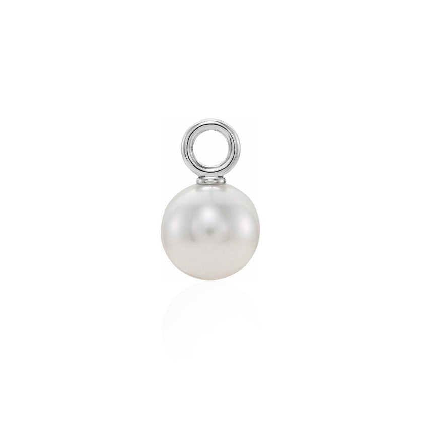 Pendentif perle d'eau douce et or 10K ou argent sterling