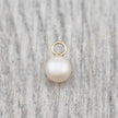 Pendentif perle d'eau douce et or 10K ou argent sterling