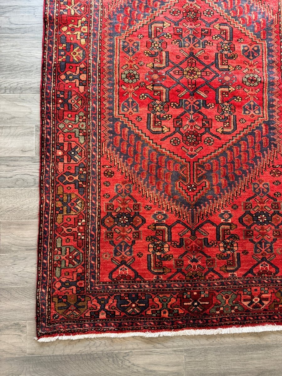 On Hold for Rose | Perisan Zanjan Rug | 4' 1