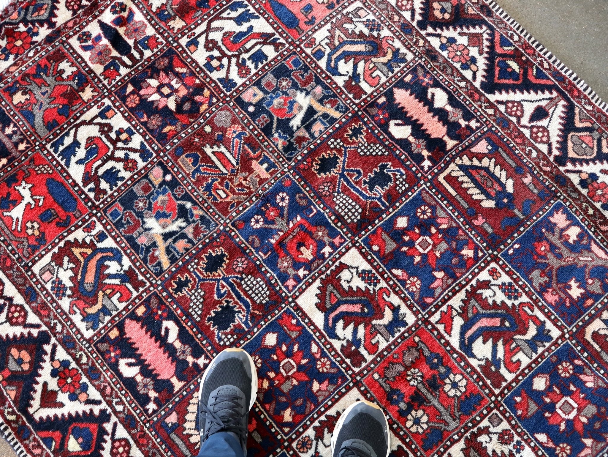 Persian Bakhtiari Rug | 5' 1