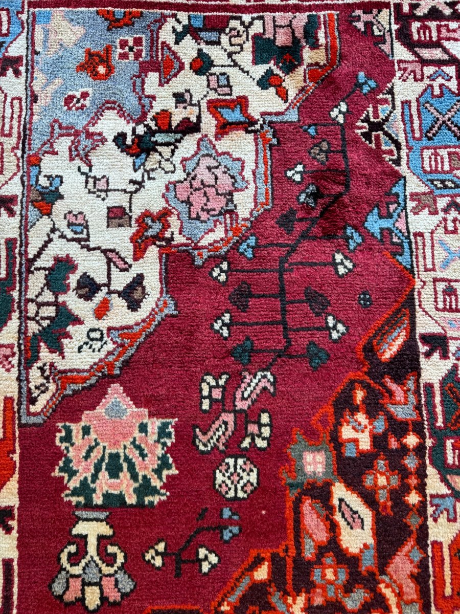 Persian Bakhtiari Wagireh Rug | 2' 5