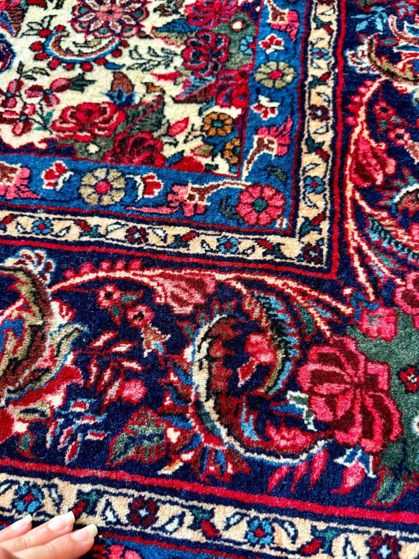 Persian Bidjar Halvai Rug | 7' 3