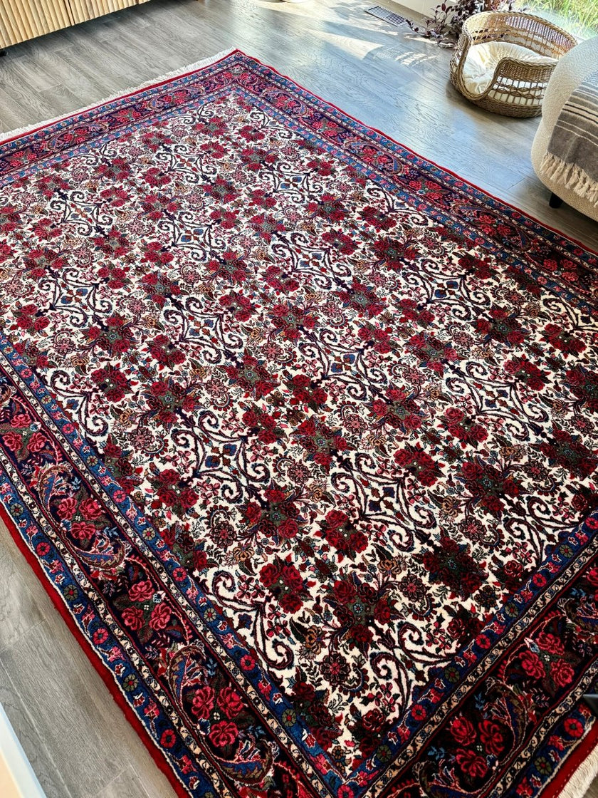 Persian Bidjar Halvai Rug | 7' 3