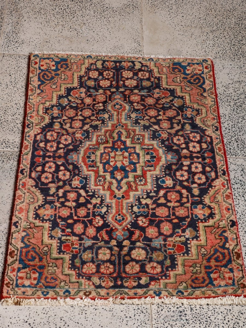 Persian Bidjar Rug | 1' 8” x 2' 9