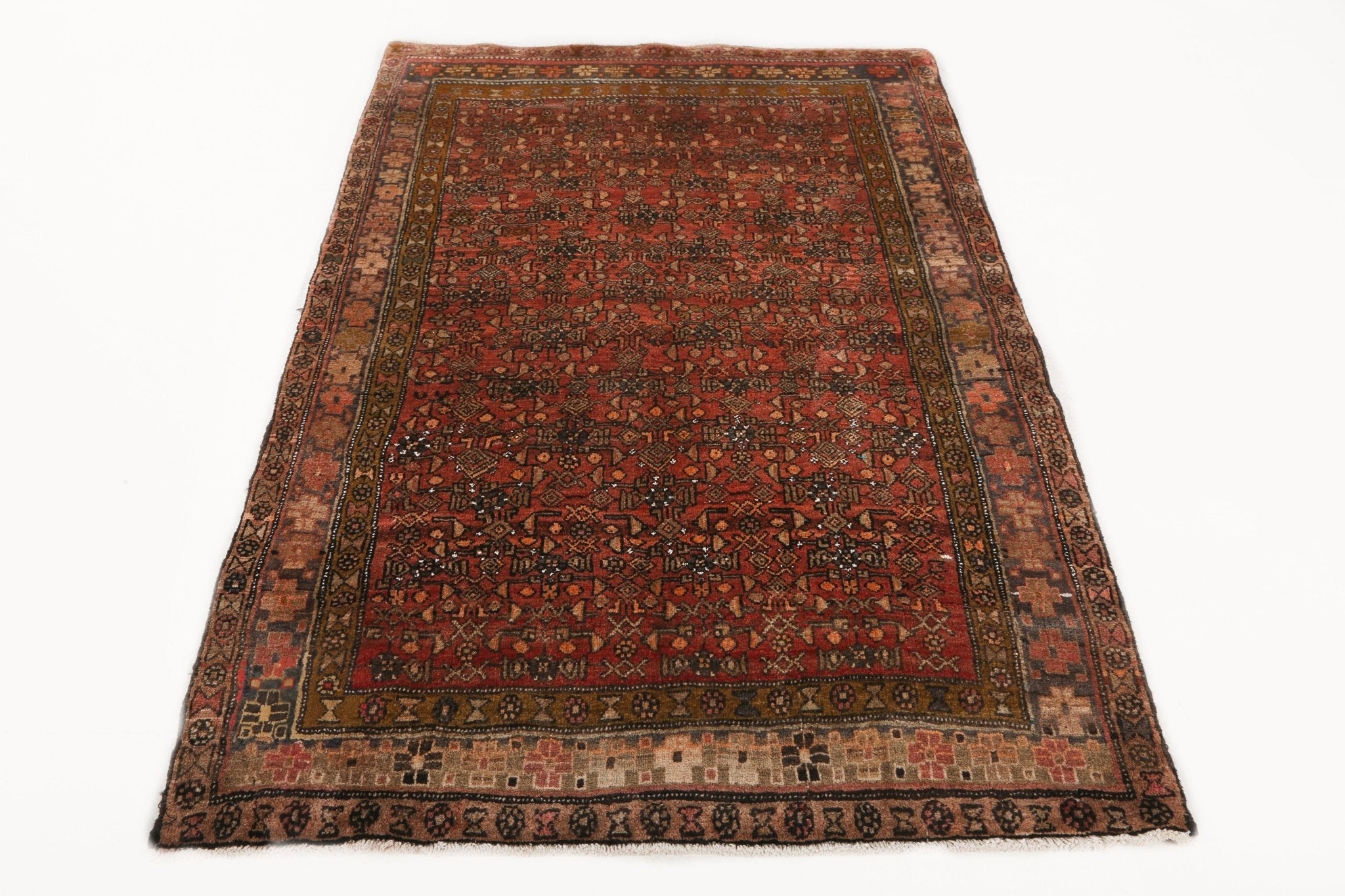 Persian Bidjar Rug | 4' 2
