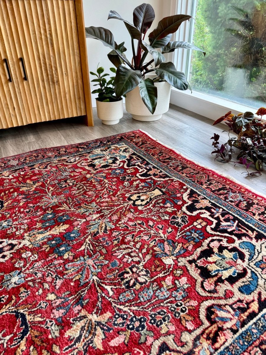 Persian Bidjar Rug | 5' 1