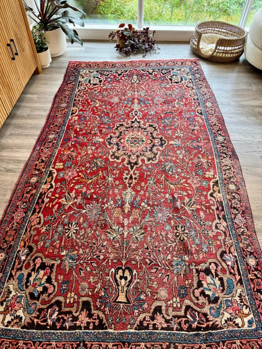 Persian Bidjar Rug | 5' 1