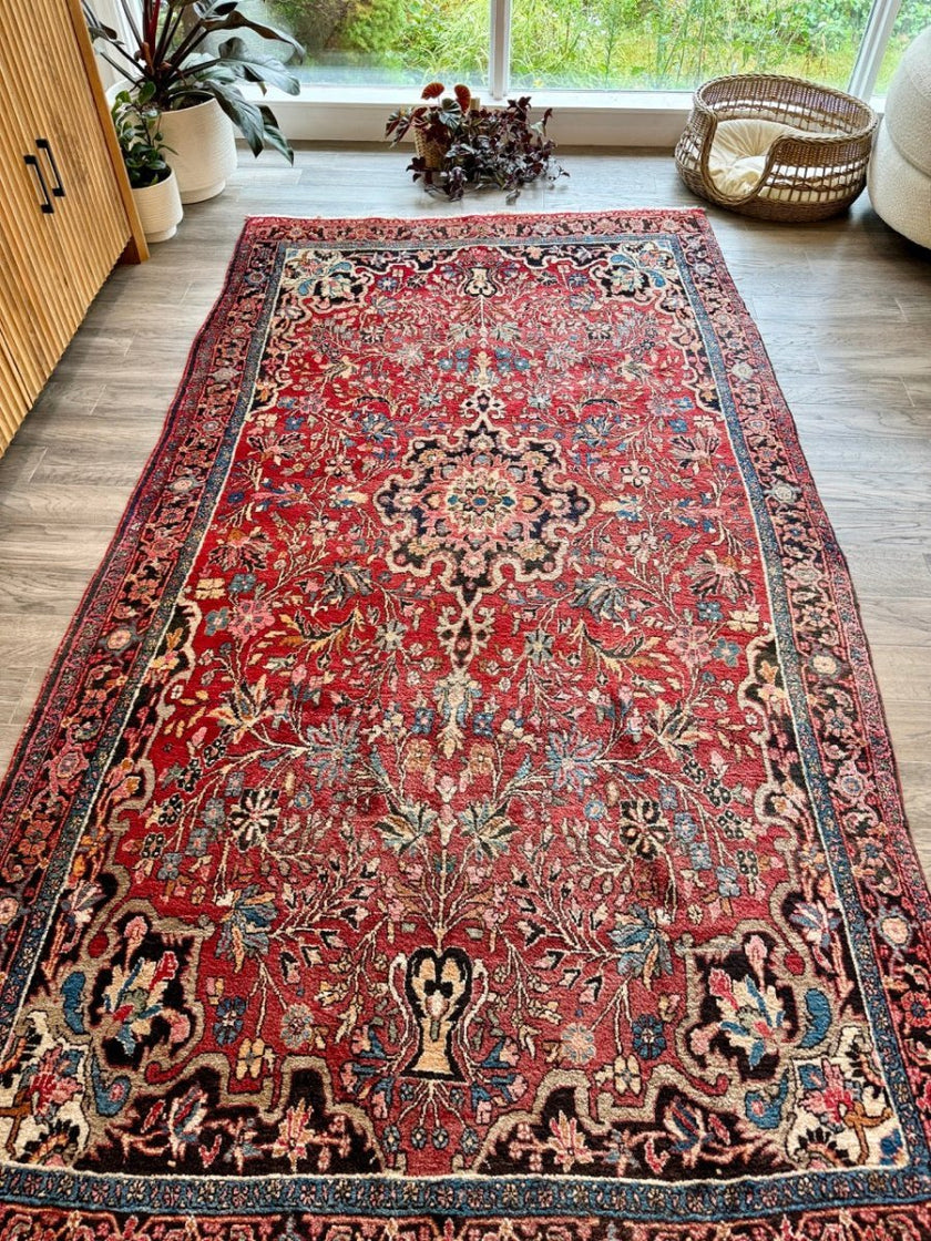 Persian Bidjar Rug | 5' 1