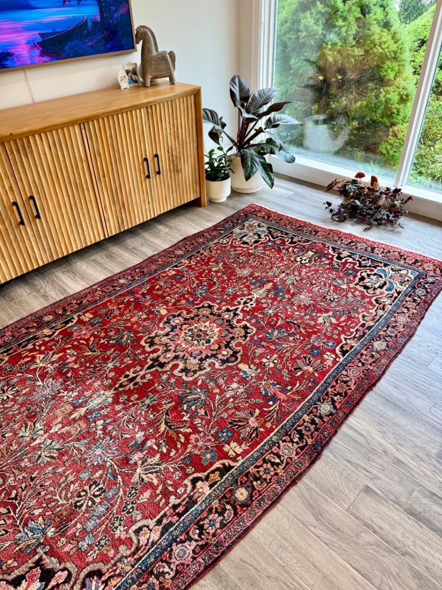 Persian Bidjar Rug | 5' 1
